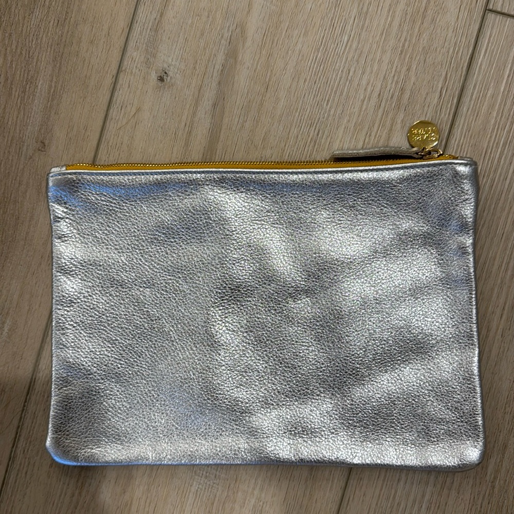Clare V silver flat clutch